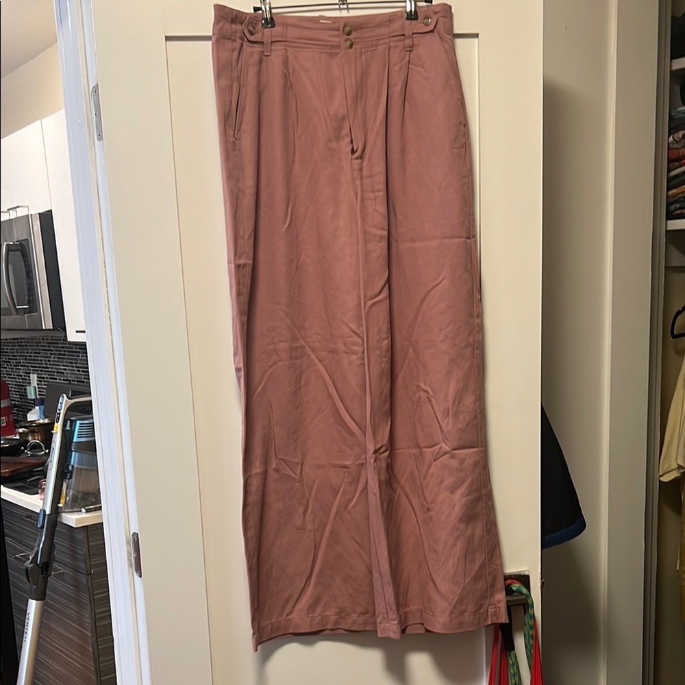 Madewell Pink Maxi Pencil Trousers Casual